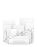 Tamper Evident | Glossy Opaque Mylar Bags w/ Tear Notch 6in x 9.3in | White No Tear Notch Green Earth Packaging - 10