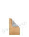 Tamper Evident Kraft Paper Mylar Bags w/ Windows | 3in x 4.5in - Brown | Sample Green Earth Packaging - 1