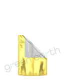 Tamper Evident | Matte Mylar Bags w/ Window & Tear Notch 3.6in x 5in | Gold Tear Notch Green Earth Packaging - 39