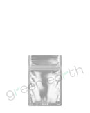 Tamper Evident | Matte Mylar Bags w/ Window & Tear Notch 3in x 4.5in | Black Tear Notch Green Earth Packaging - 4