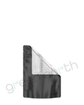 Tamper Evident | Matte Mylar Bags w/ Window & Tear Notch 3.6in x 5in | Black Tear Notch Green Earth Packaging - 10
