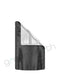 Tamper Evident | Matte Mylar Bags w/ Window & Tear Notch 4in x 6.5in (Small) | Black Tear Notch Green Earth Packaging - 12