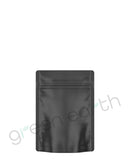 Tamper Evident | Matte Opaque Mylar Bags w/ Tear Notch 3.6in x 5in | Black No Tear Notch Green Earth Packaging - 7