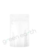 Tamper Evident | Matte Opaque Mylar Bags w/ Tear Notch 4in x 6.5in (Small) | White No Tear Notch Green Earth Packaging - 18