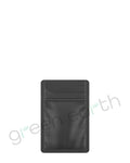 Tamper Evident | Matte Opaque Mylar Bags w/ Tear Notch 3in x 4.5in | Black No Tear Notch Green Earth Packaging - 1