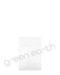 Tamper Evident | Matte Opaque Mylar Bags w/ Tear Notch 3in x 4.5in | White Tear Notch Green Earth Packaging - 11