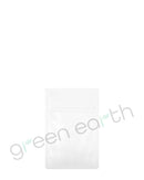 Tamper Evident | Matte Opaque Mylar Bags w/ Tear Notch 3in x 4.5in | White No Tear Notch Green Earth Packaging - 12