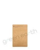 Tamper Evident | Opaque Kraft Paper Mylar Bags 3in x 4.5in | 1000 Count Brown Green Earth Packaging - 2